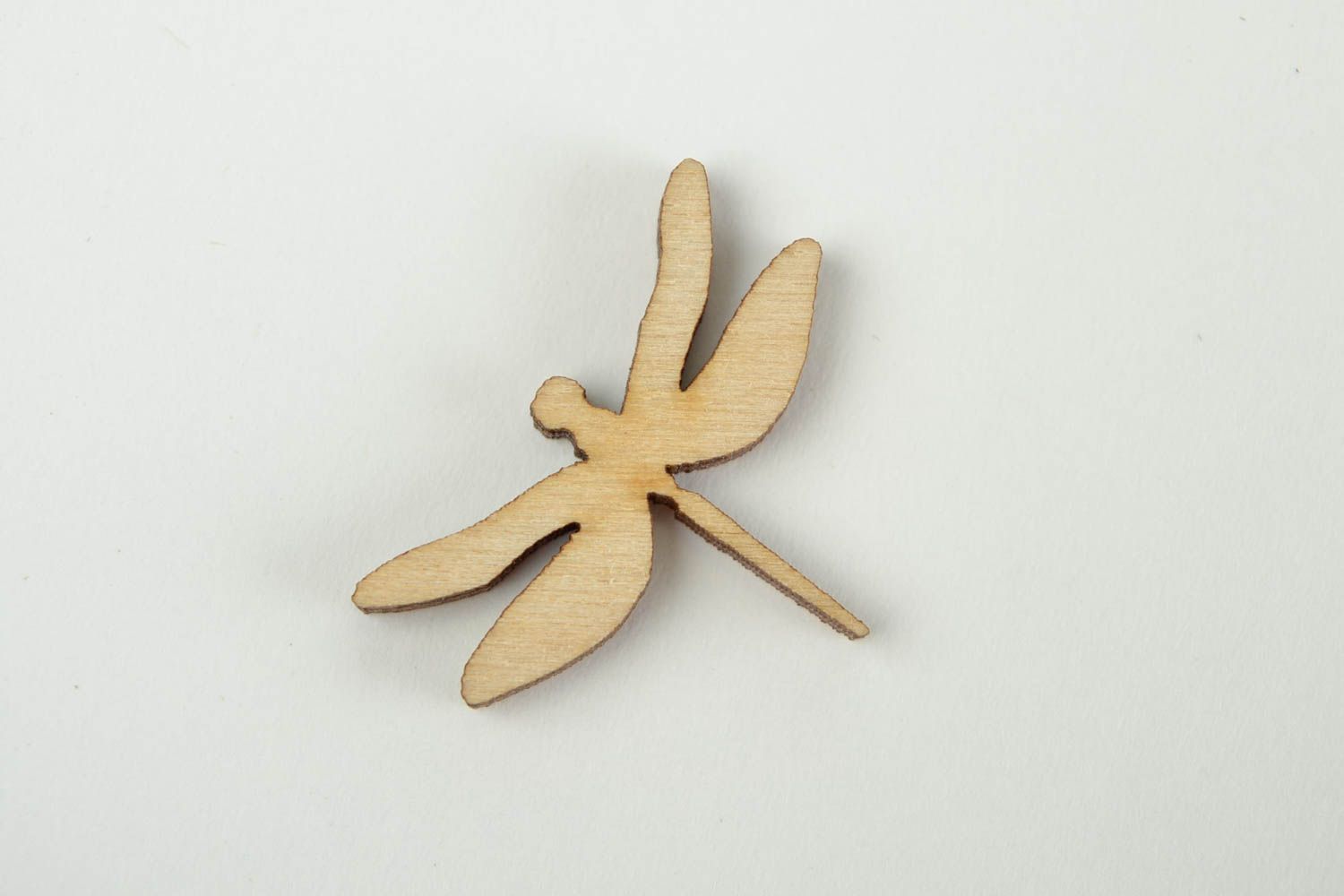 Handgemachtes Deko Element Figur zum Bemalen Holz Rohling Miniatur Figur Libelle foto 3