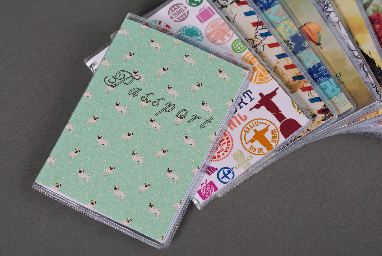 Handmade passport cover designer passport cover gift ideas cover for documents photo 1