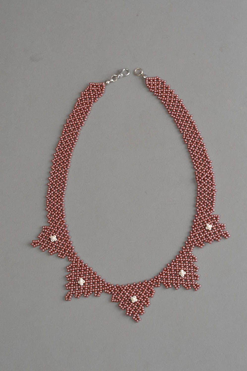 Beautiful handmade beaded necklace stylish jewelry designs fashion accessories photo 2