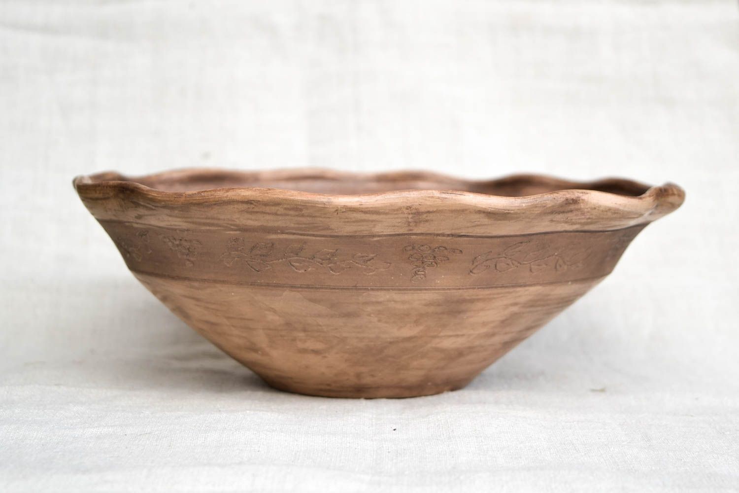 Handmade ceramic bowl kitchen pottery eco friendly pottery clay tableware photo 3