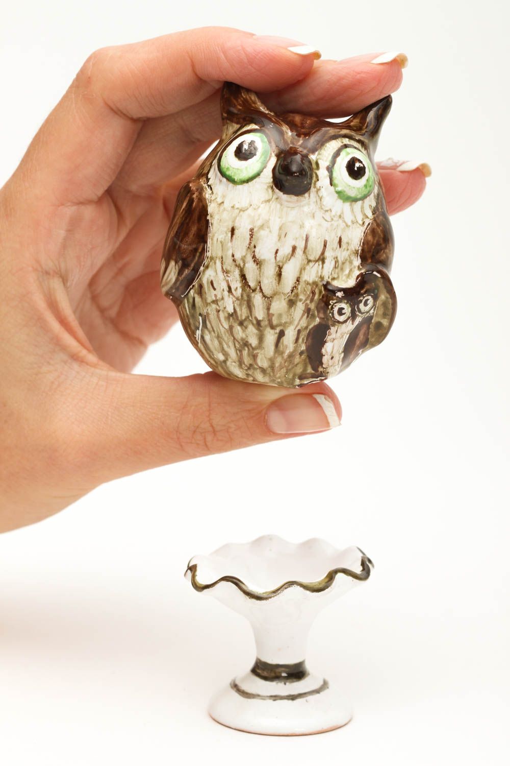 Huevo pintado hecho a mano objeto decorativo regalo original para amigo foto 5