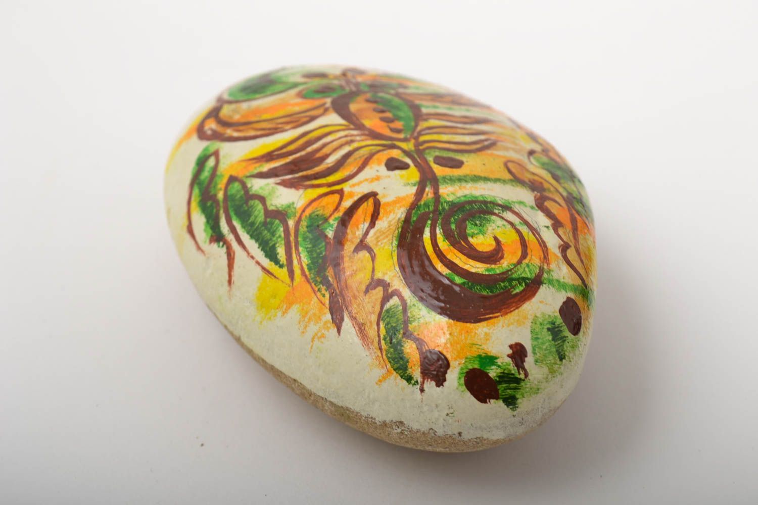 Морской камень ручной работы раскрашенный камень декор для дома скорпион фото 4