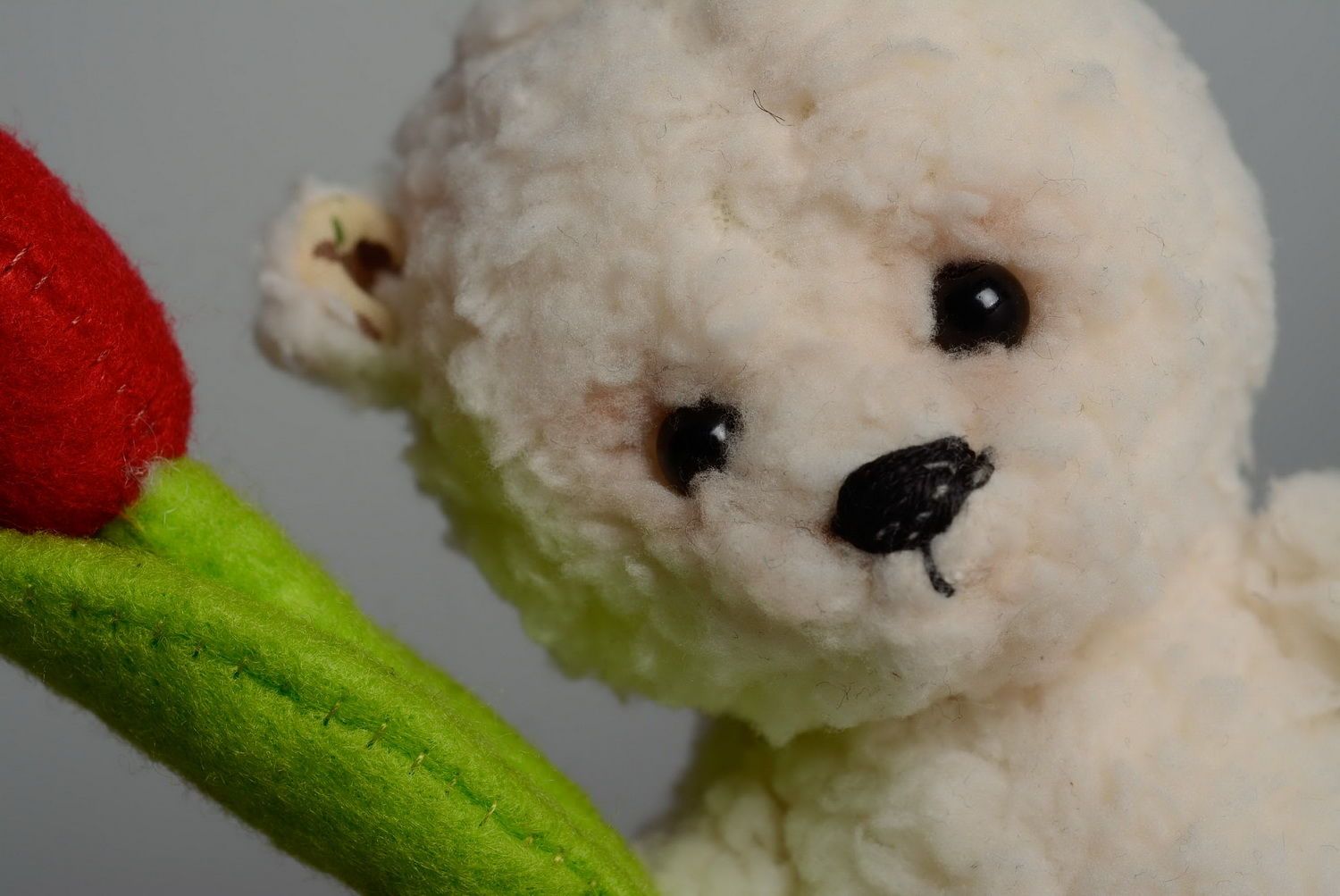 Soft toy Bear with flower photo 4