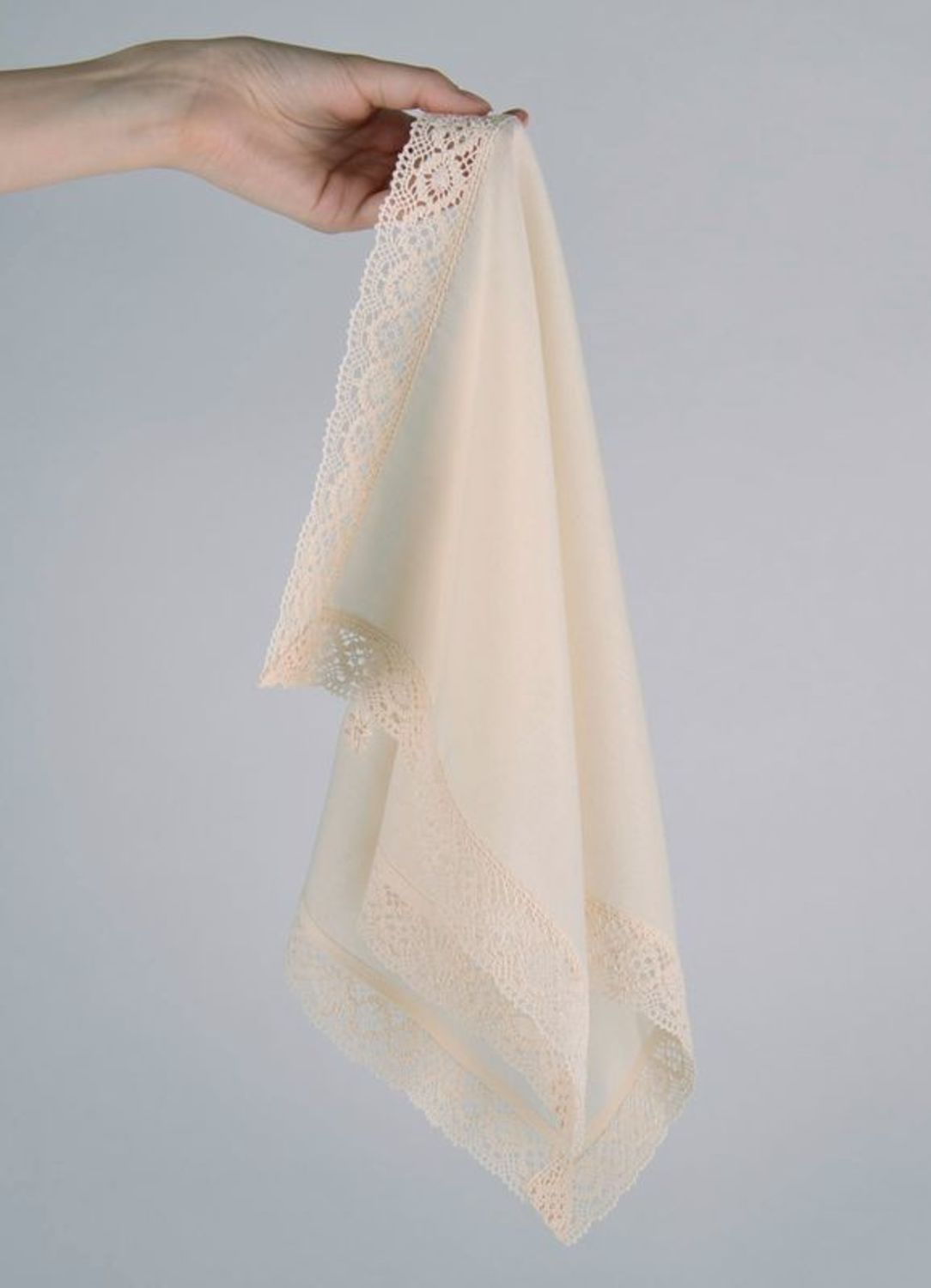 Belle serviette décorative faite main photo 3
