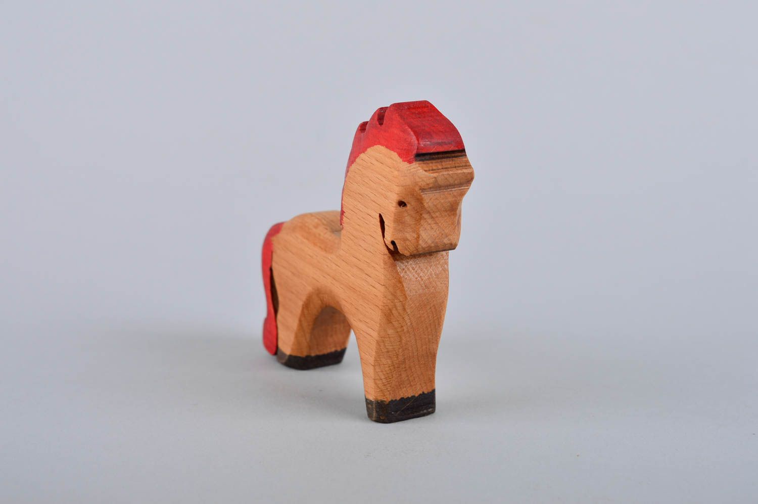 Игрушка для детей игрушка ручной работы игрушка лошадка деревянная маленькая фото 3