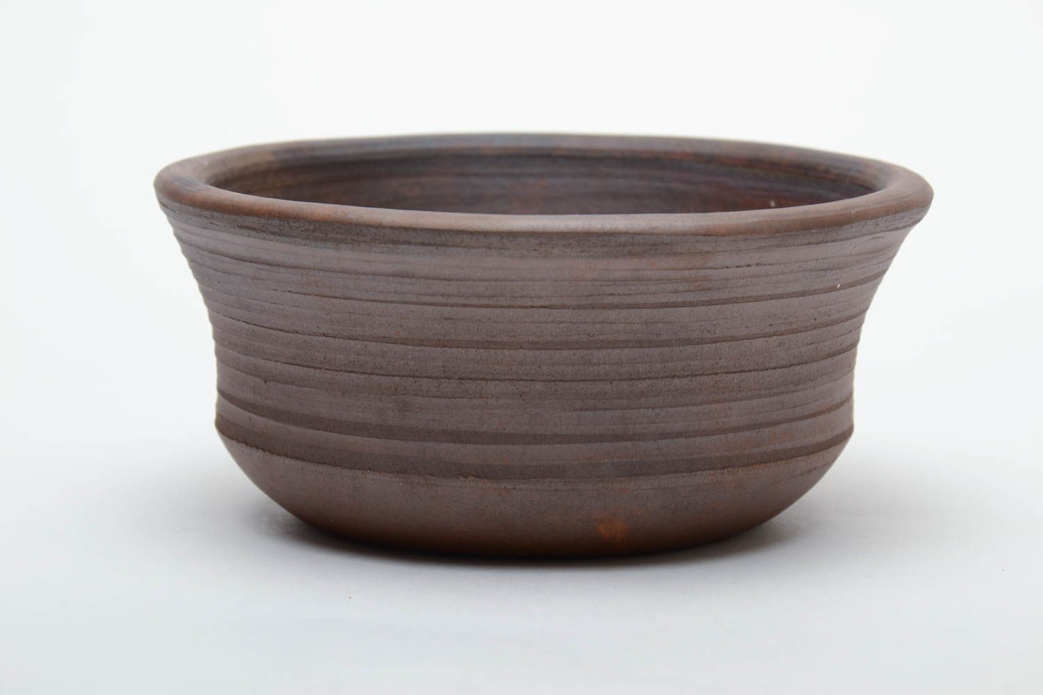 Brown ceramic bowl  photo 2