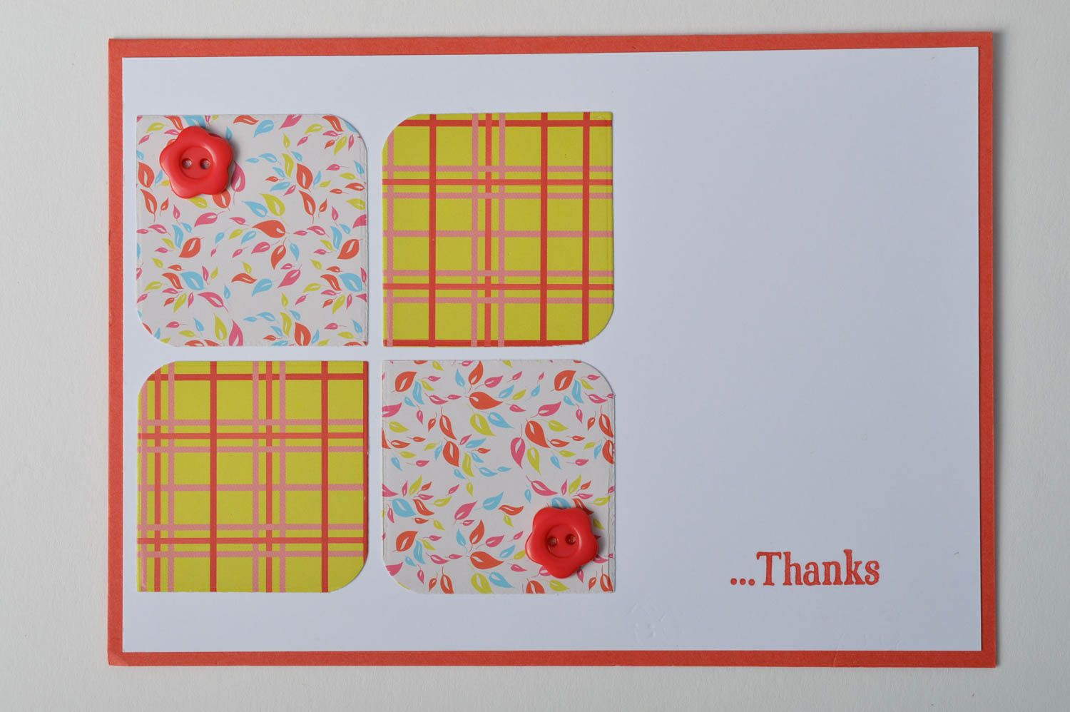 Handmade thank you card homemade cards greeting cards souvenir ideas cool gifts photo 2