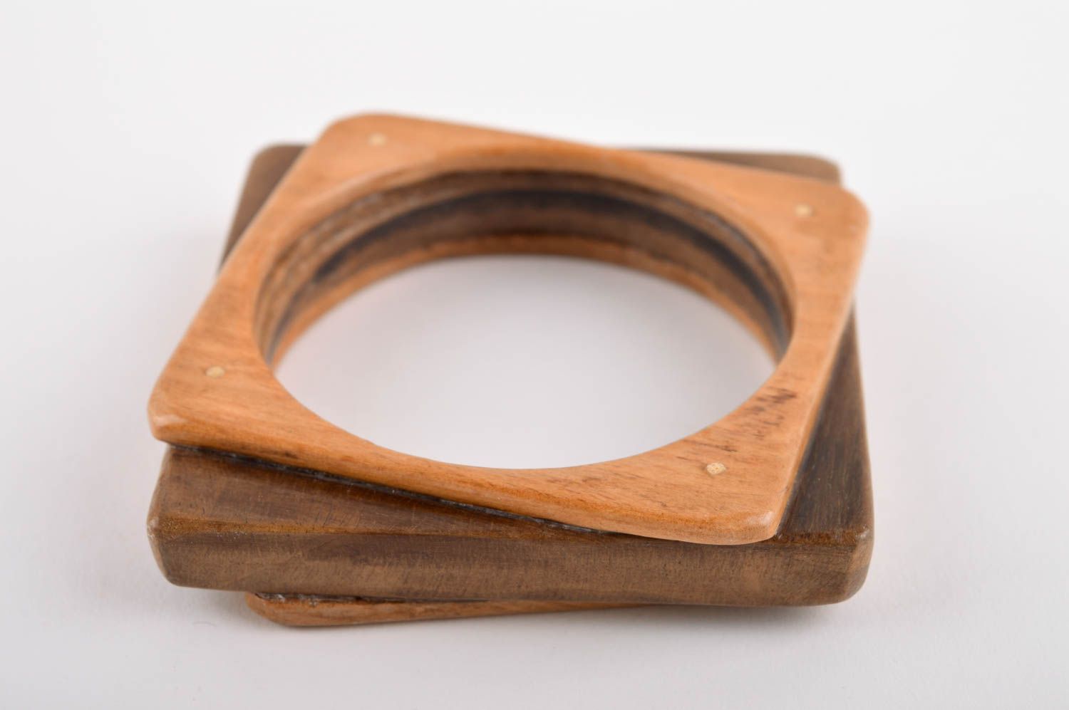 Armschmuck Damen handgemachter Schmuck Armband aus Holz modisch Schmuck aus Holz foto 2