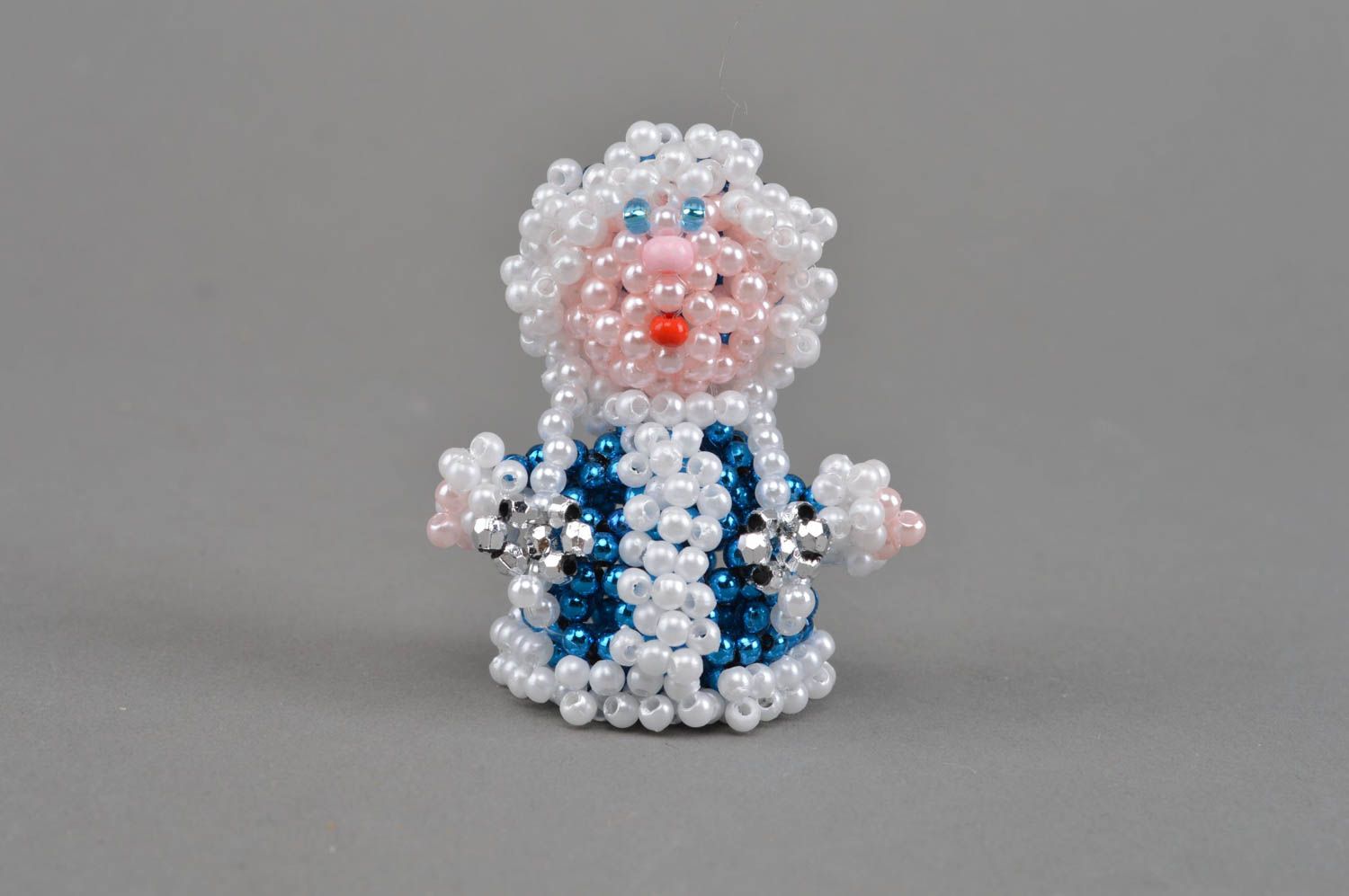Mini Figurine aus Glasperlen Schneewittchen klein für Tisch Dekor geschaffen foto 3