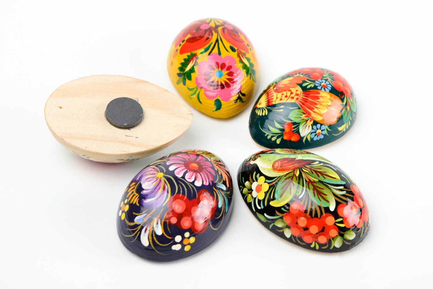 Handmade fridge magnets kitchen decor wooden gifts souvenir ideas 5 items photo 4