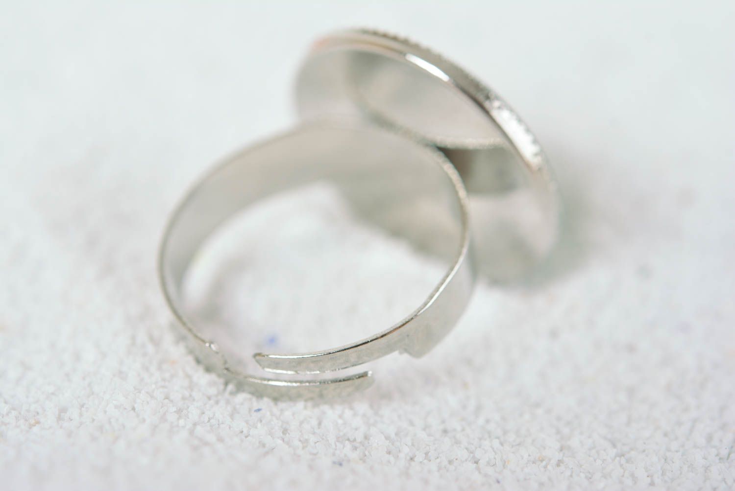 Кольцо ручной работы модная бижутерия круглое кольцо с принтом Ласточка фото 3
