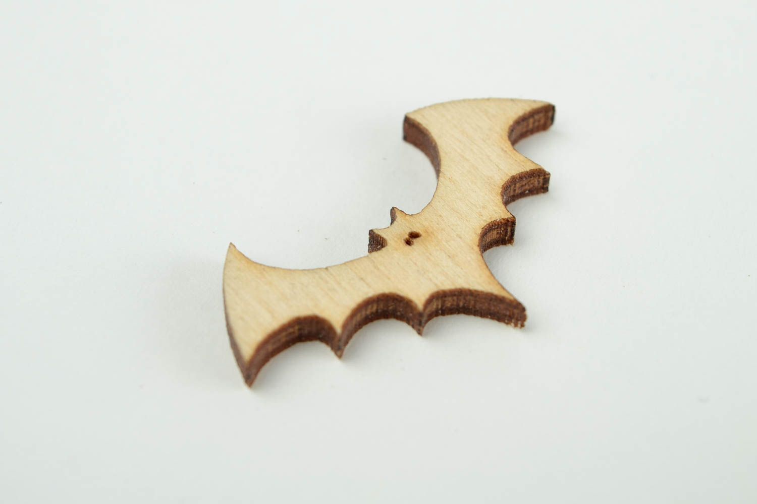 Handgemachte Holzrohling zum Bemalen Miniatur Figur Fledermaus Holz Figur  foto 4
