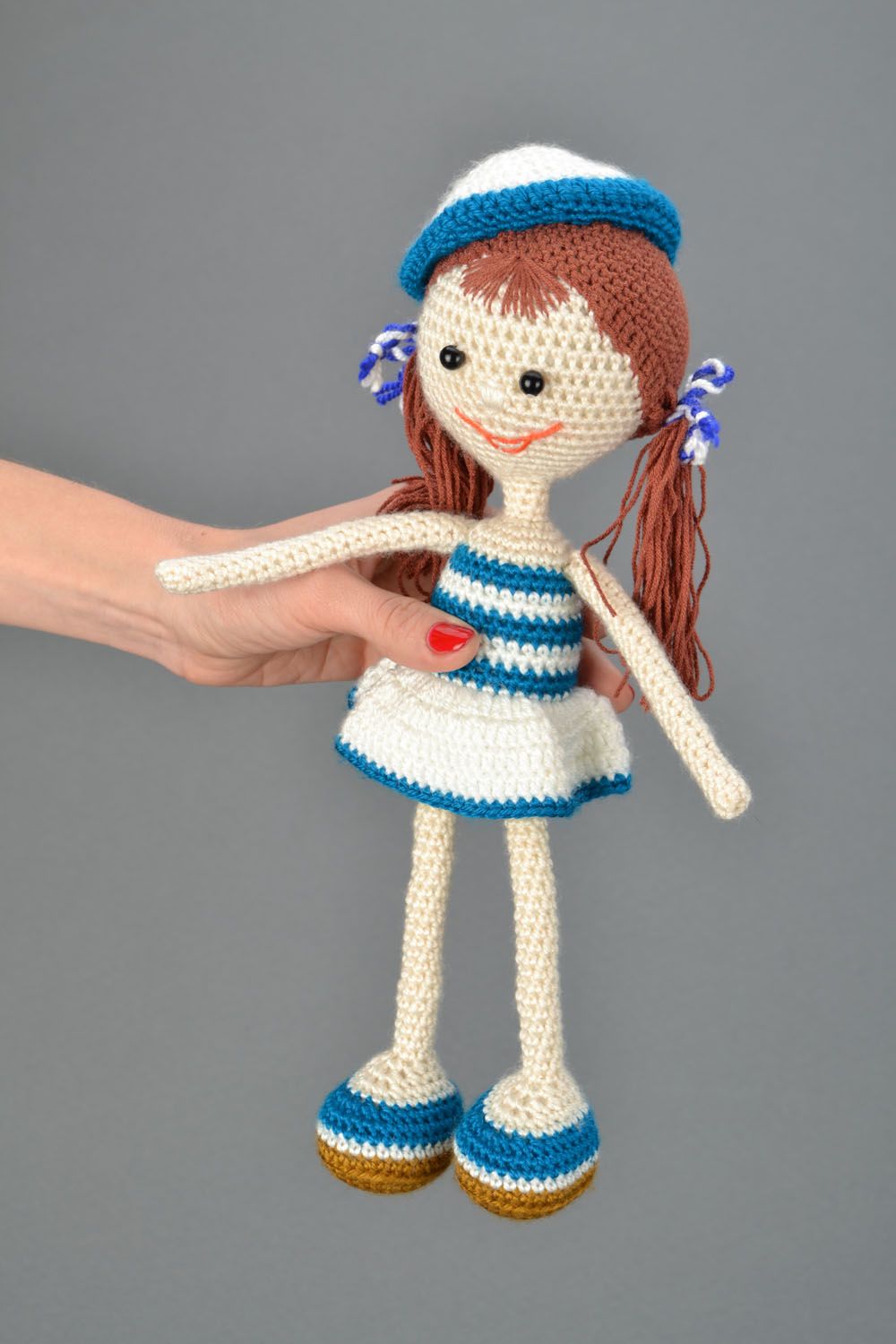 Künstlerische Puppe aus Stoff Puppe-Seefrau foto 2