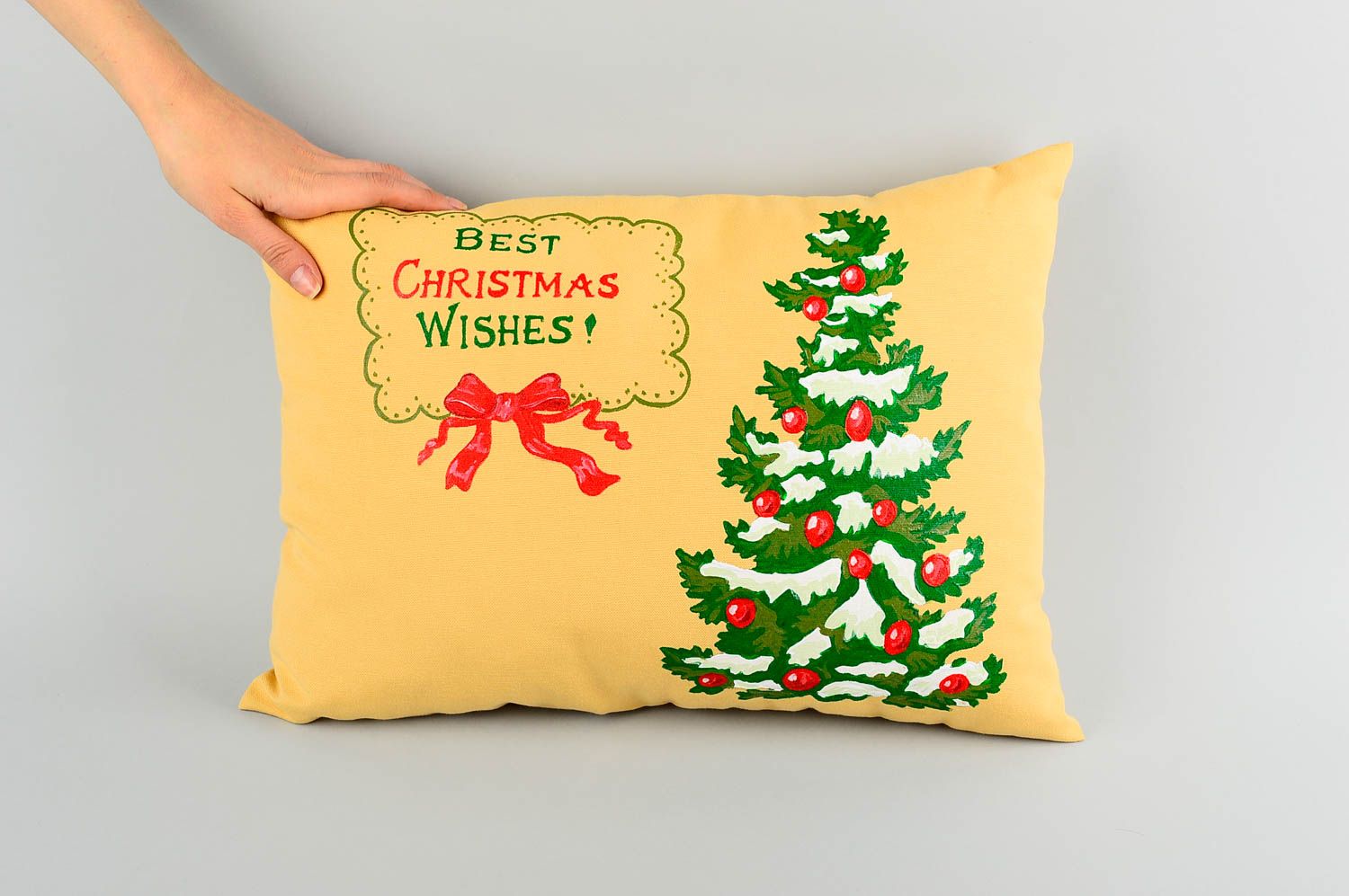 Stylish handmade soft cushion throw pillow design Christmas cushion gift ideas photo 2