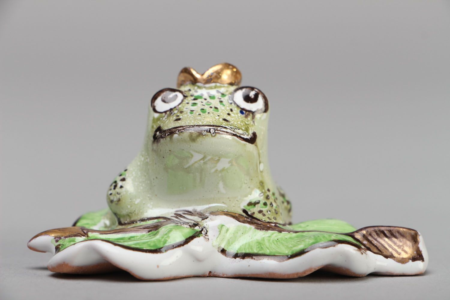 Homemade ceramic statuette The Princess Frog photo 3
