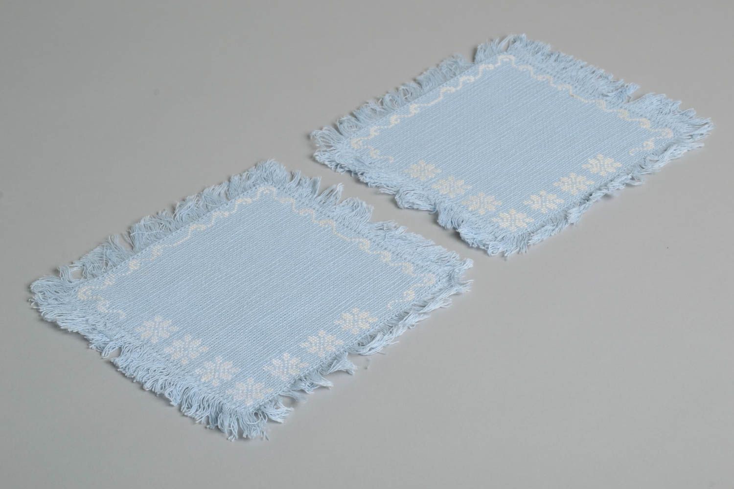 Handmade textile napkin table napkin with embroidery home decor table decor photo 2