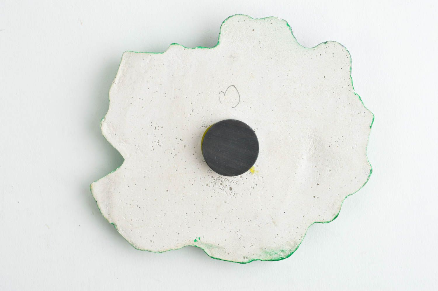 Magnet Kühlschrank handmade originelles Geschenk Deko aus Gips grün lila foto 9