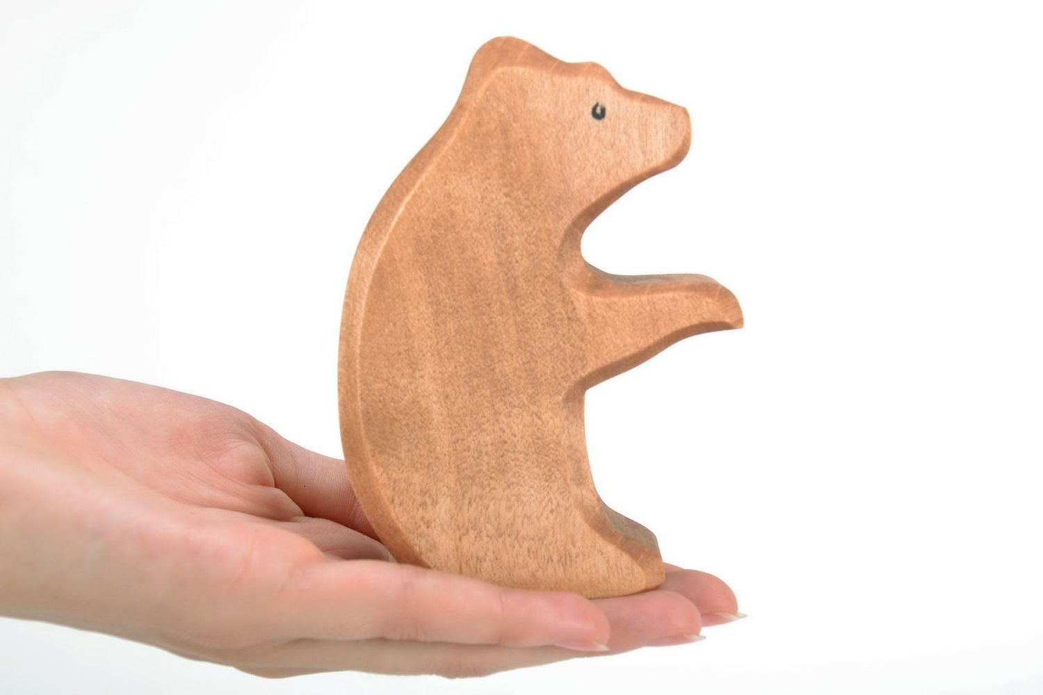 Figurine made from maple wood Grizzly photo 2