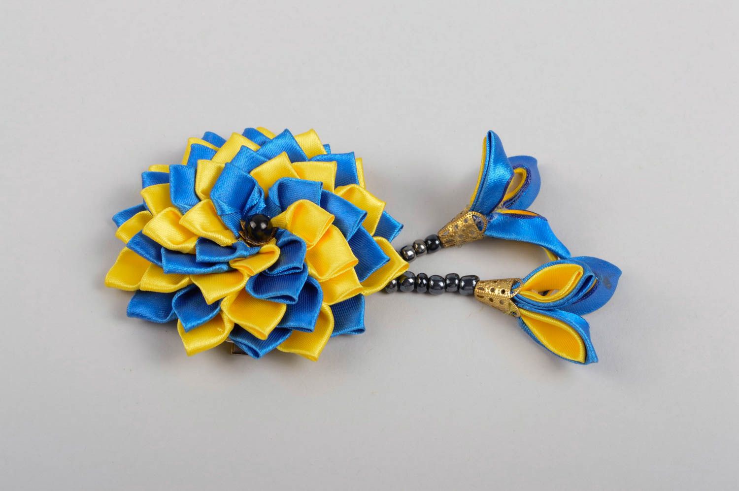Handmade hair clip gift ideas unusual hair accessory flower hair clip photo 2