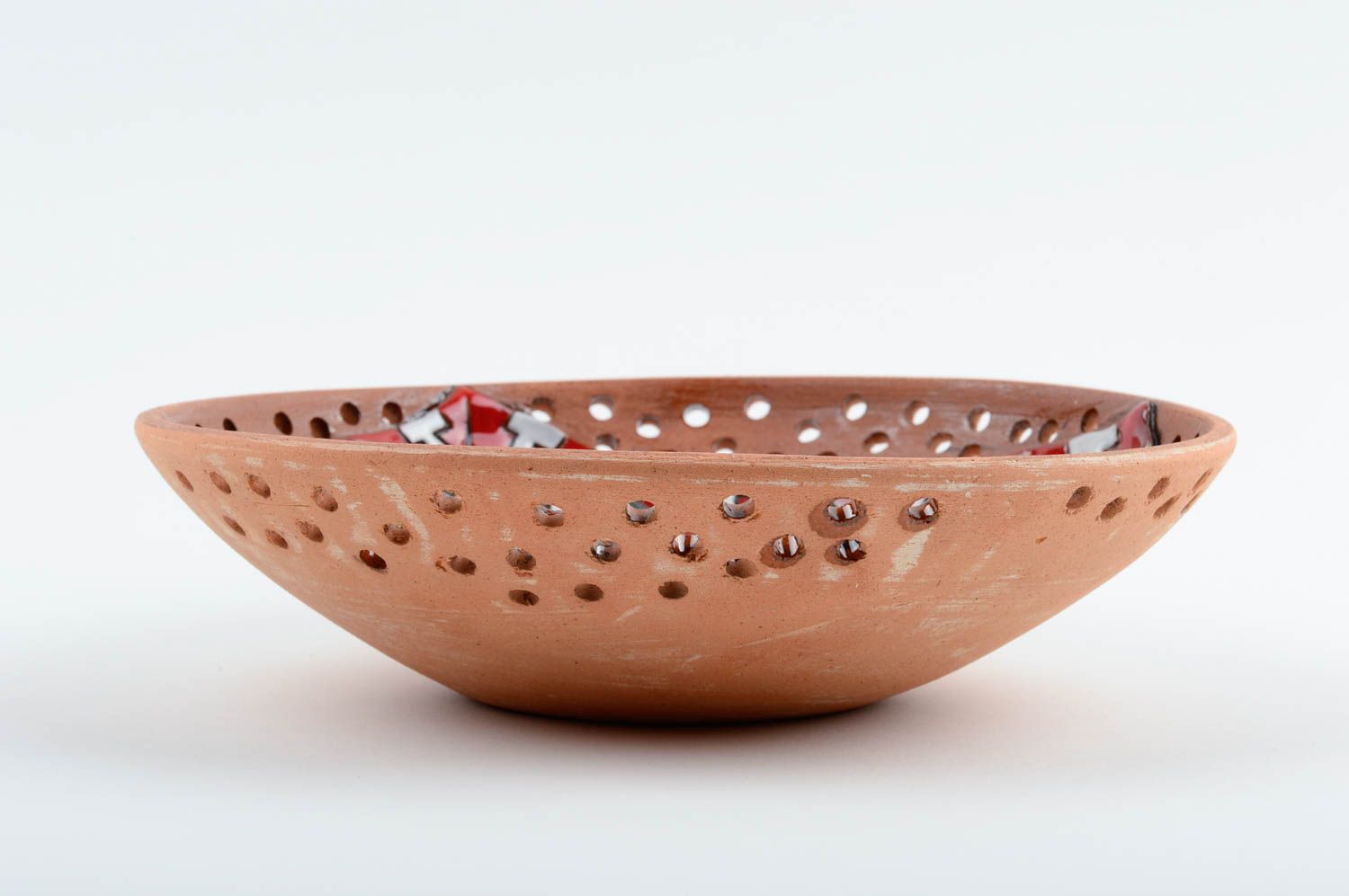 Handmade pottery fruit bowl ceramic dish fruit tray ceramic art kitchen decor photo 3