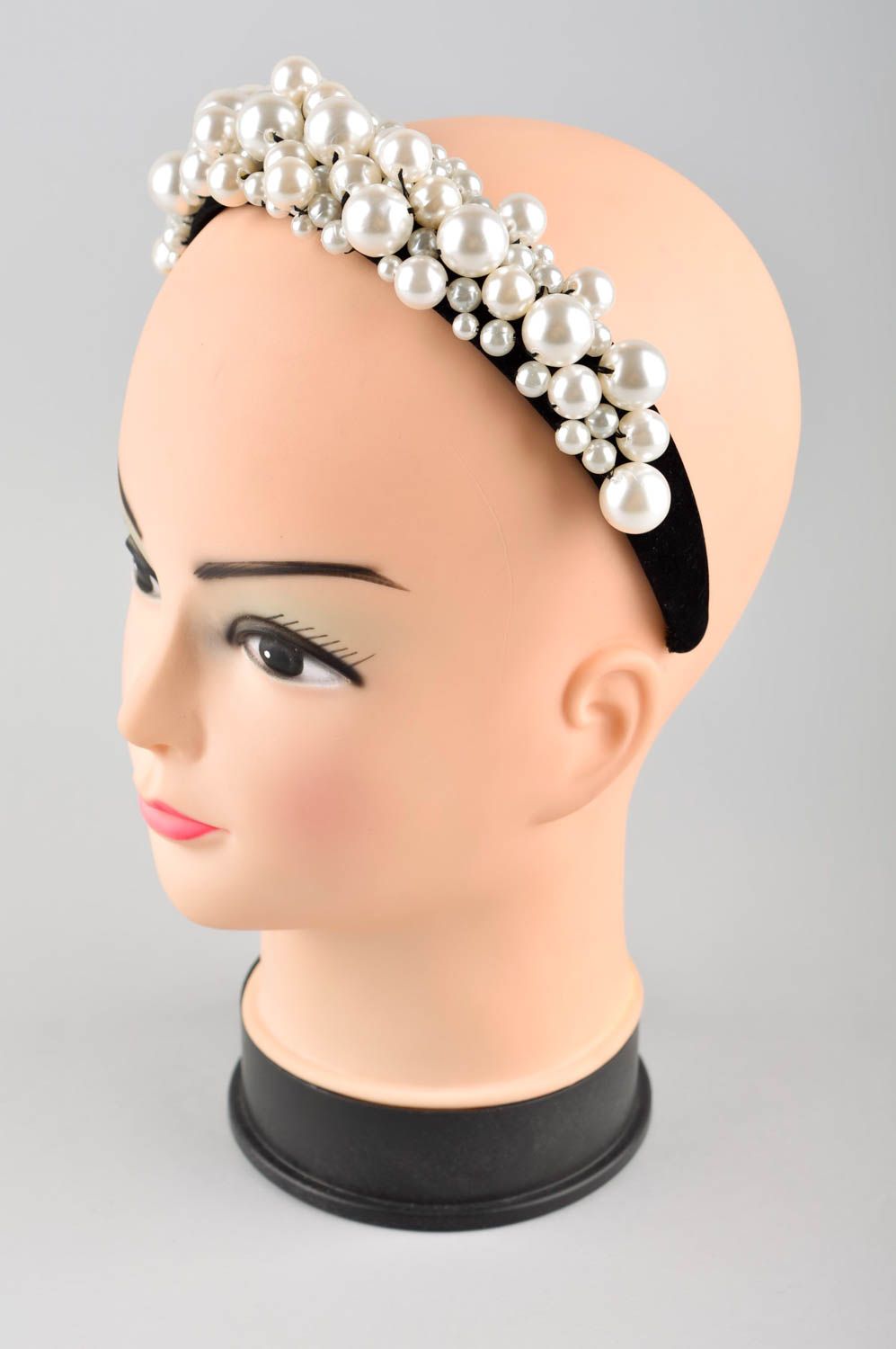 Vincha artesanal de plástico adorno para el cabello accesorio para mujer foto 1