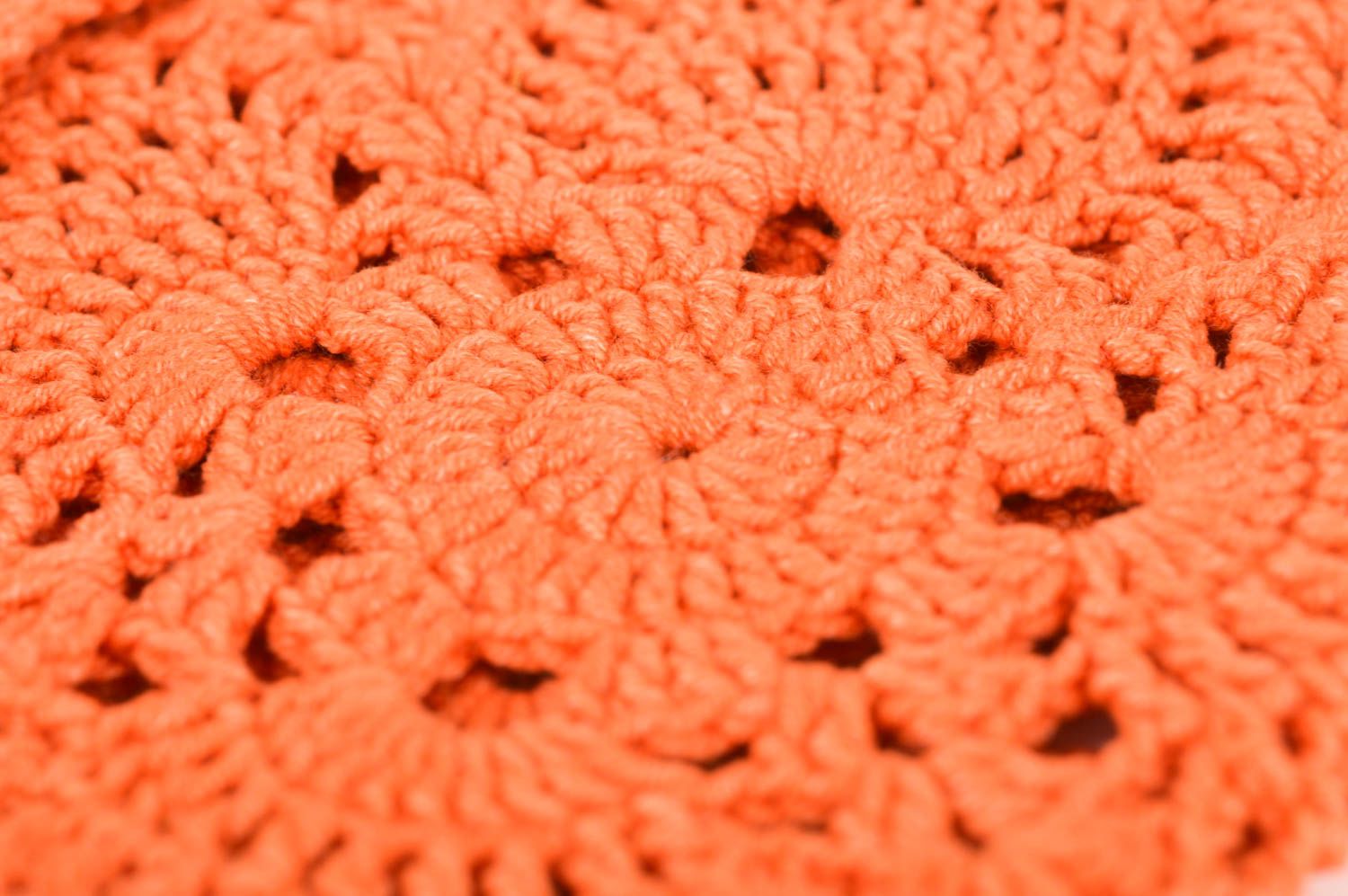 Chaleco de lana naranja hecho a mano y tejido ropa de moda regalo para niñas foto 4