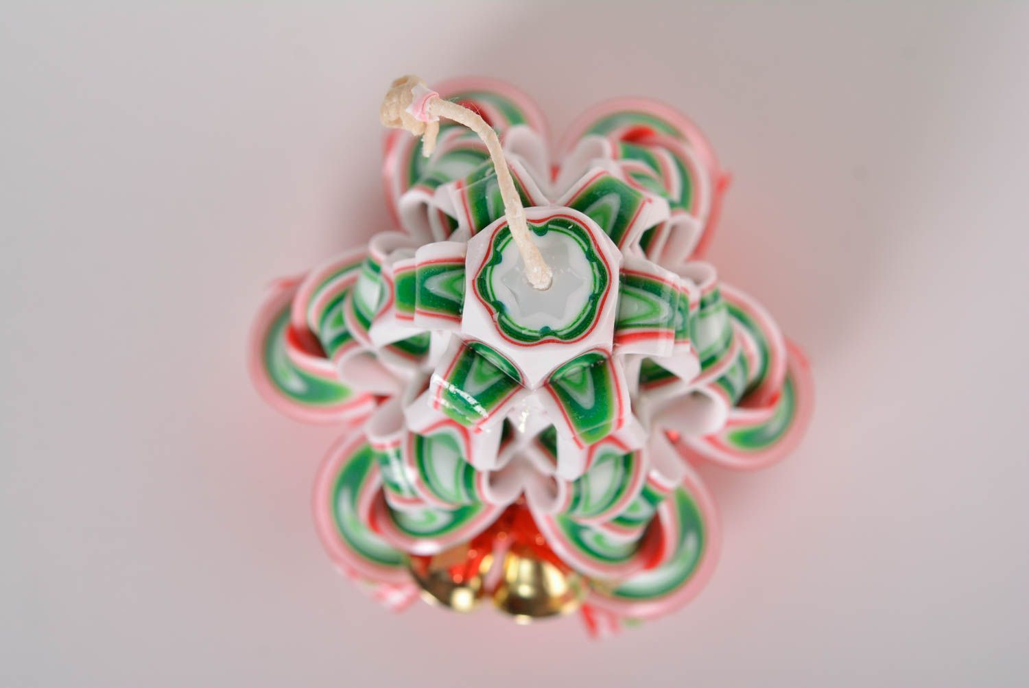Vela de parafina hecha a mano objeto de decoración adorno de Navidad  foto 3
