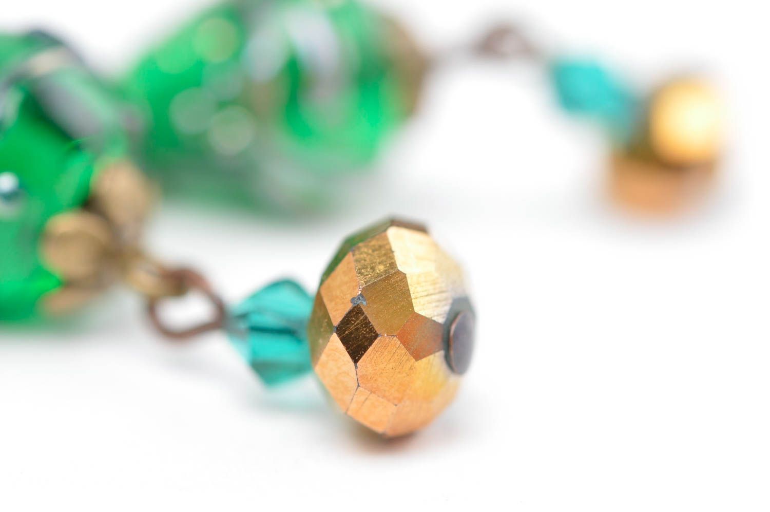 Handgemachte Ohrringe Schmuck aus Glas Juwelier Modeschmuck Geschenk für Frauen foto 5