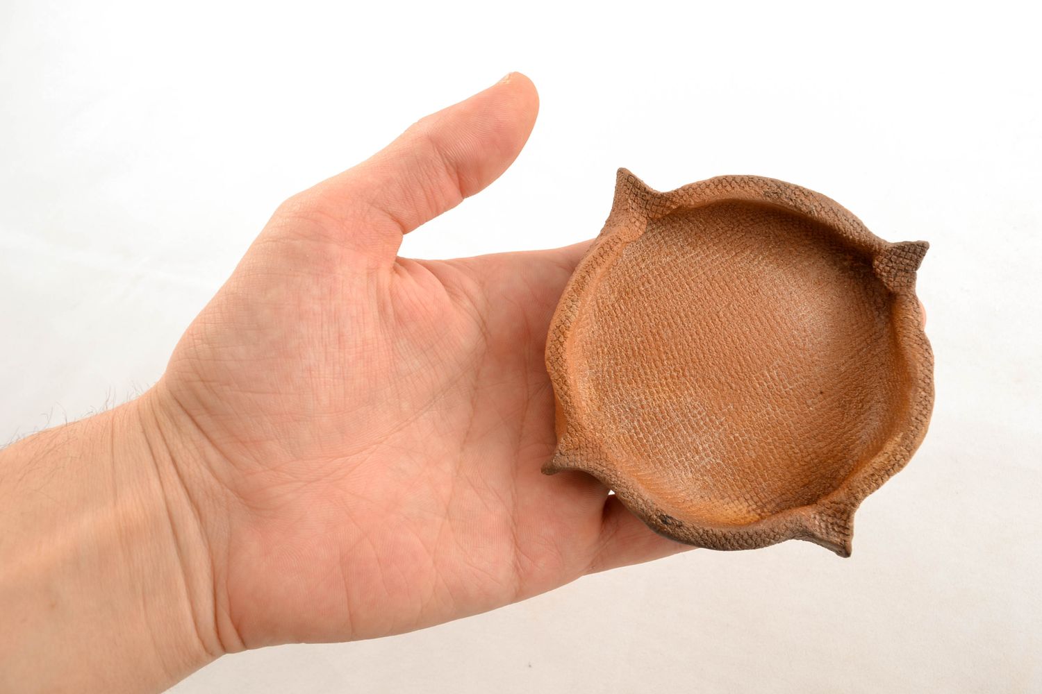 Unusual handmade ceramic ashtray photo 5