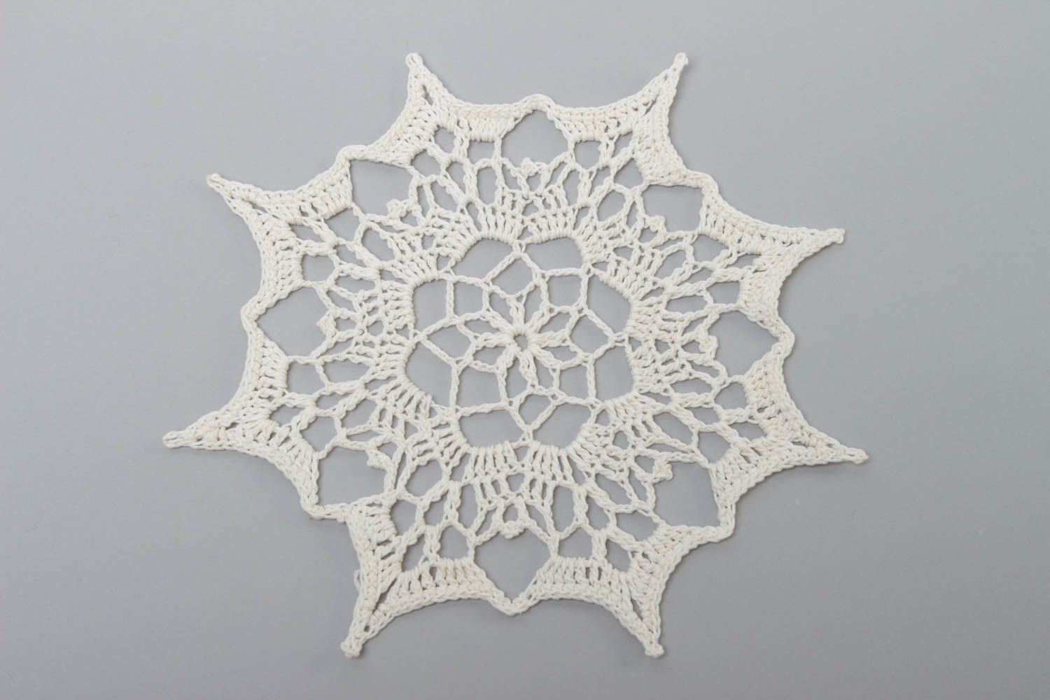 Beautiful handmade crochet napkin lace napkin the living room home design photo 2