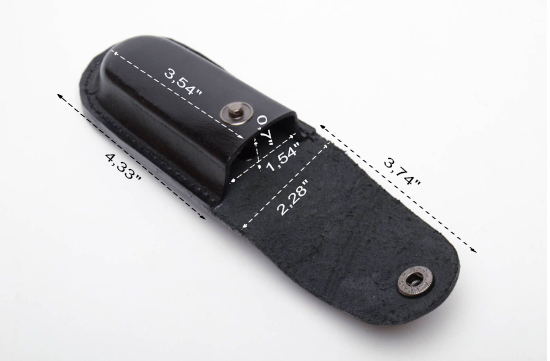 Черный чехол для складного ножа кожаный фото 16