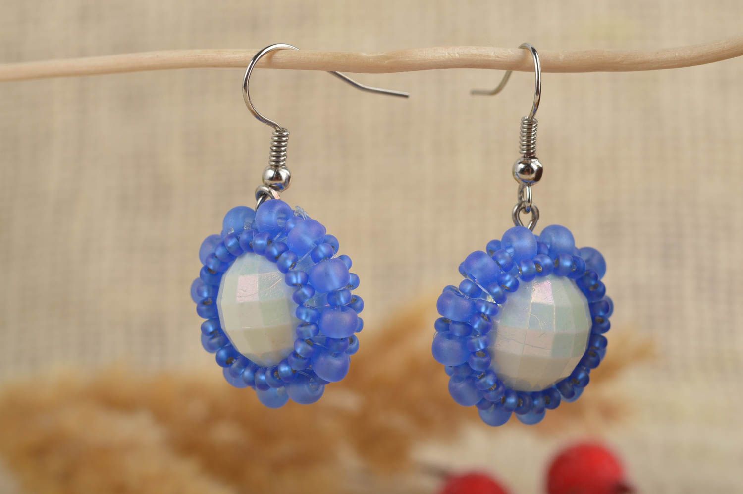 Unusual handmade beaded earrings fashion trends beautiful jewellery gift ideas photo 1