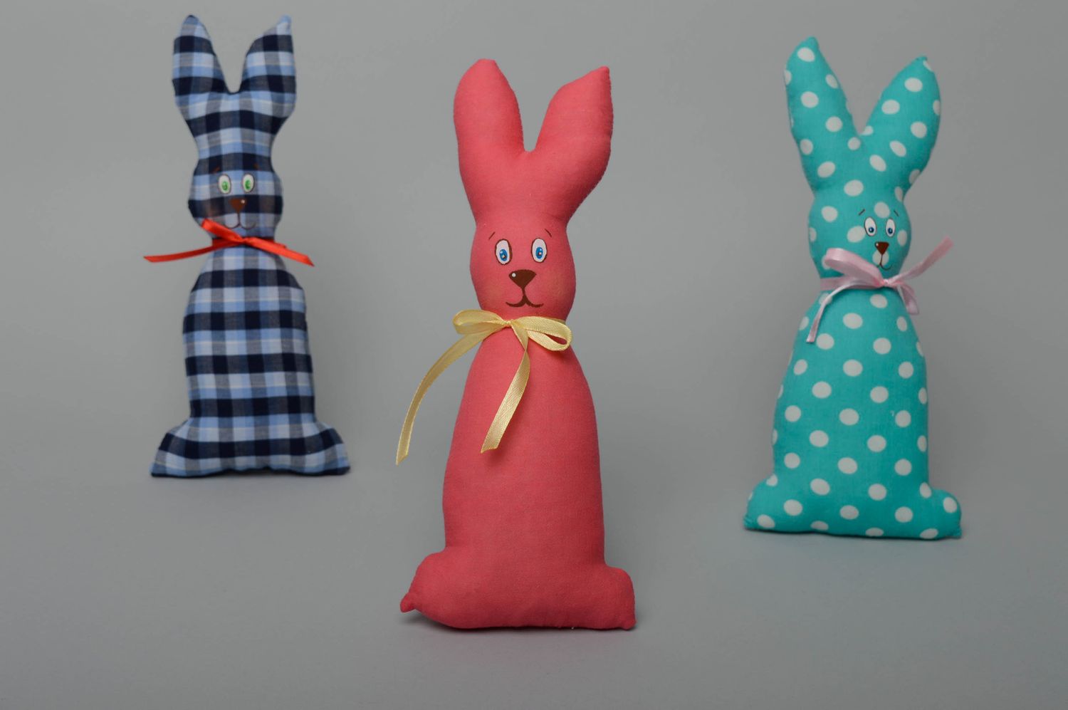 Handmade soft toy Pink Rabbit photo 4