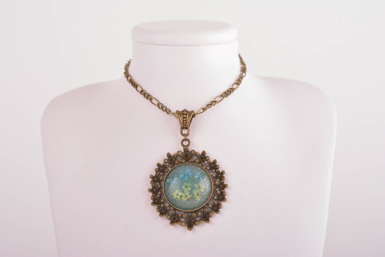 Handmade pendant unusual pendant epoxy jewelry designer accessory gift for her photo 3