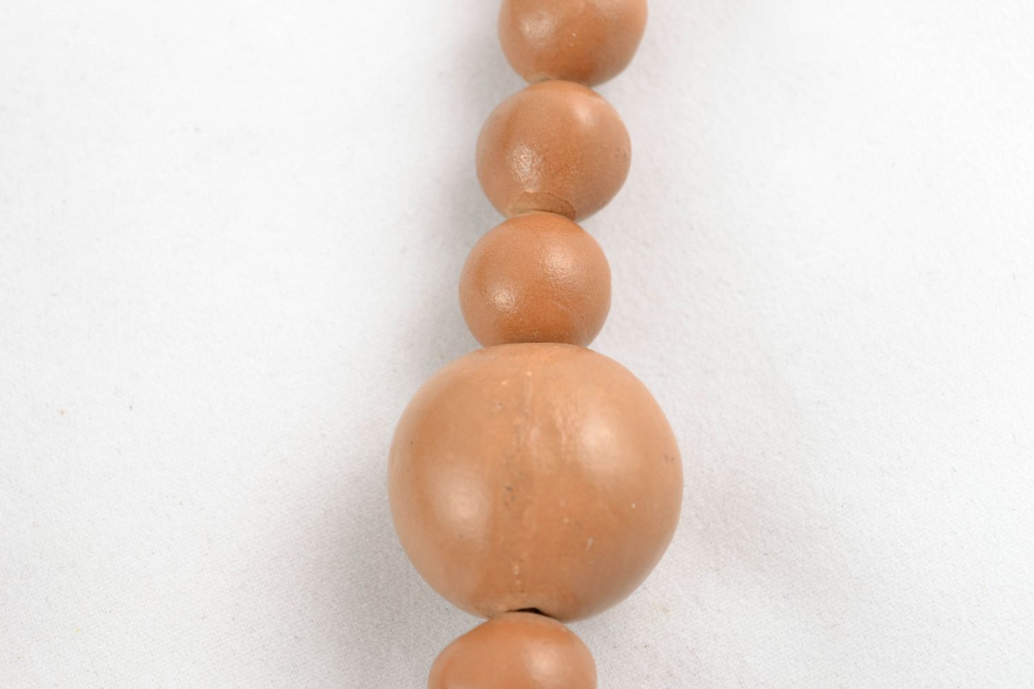 Ceramic bead necklace in eco style photo 4