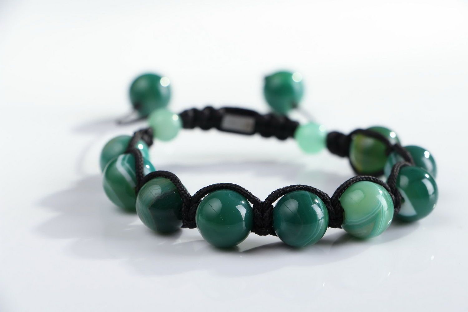 Bracelet vert d'Agate photo 3