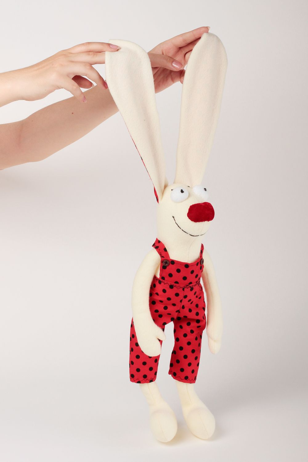Juguete de peluche artesanal muñeco para niños elemento decorativo conejo foto 4