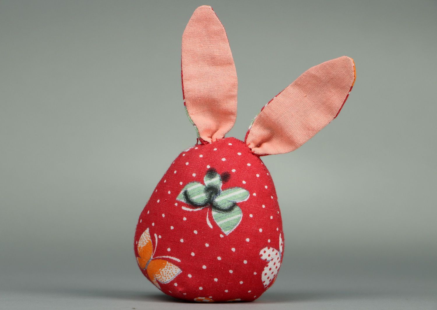 Handmade fabric toy Hare photo 2