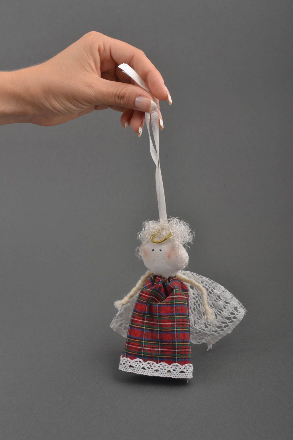 Juguete para niño muñeca de trapo con regalo original ángel lindo artesanal foto 5