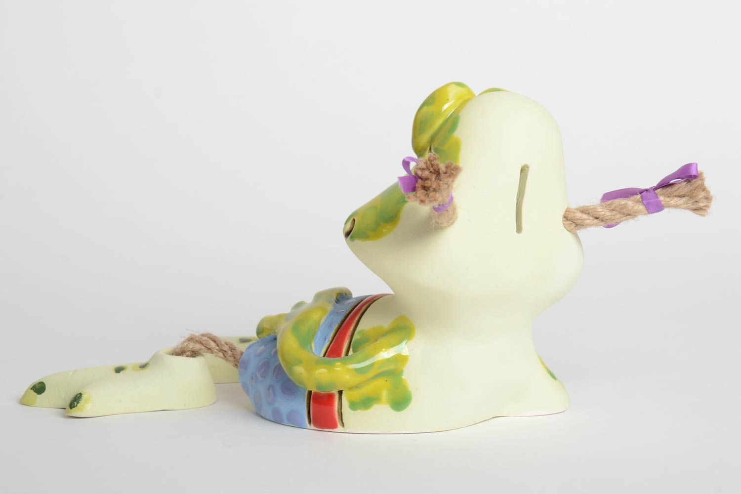 Spardose Frosch Keramik Handarbeit Spardose für Kinder Geschenk Idee originell foto 5