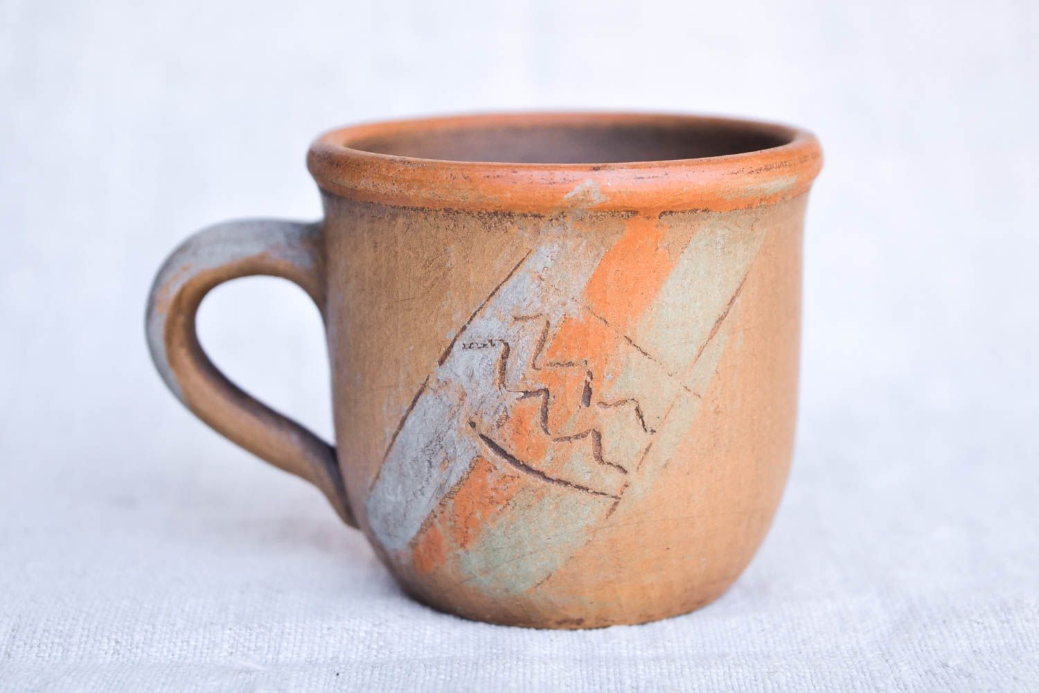 Taza de cerámica hecha a mano para té utensilio de cocina regalo original 100 ml foto 4