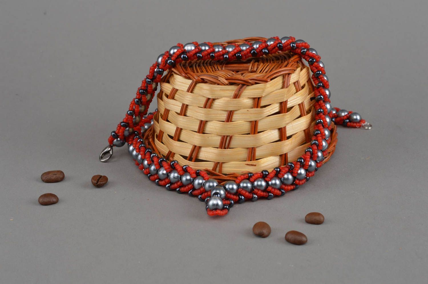 Handmade necklace beaded designer accessory beautiful long jewelry for women photo 1