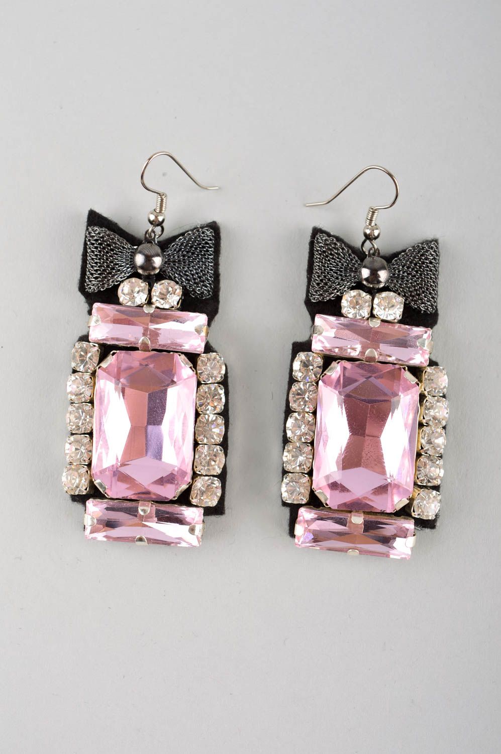 Crystal earrings designer earrings handmade jewelry evening earrings for women photo 3