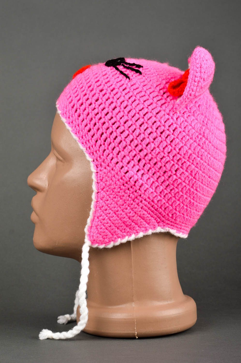 Handmade hat knitted hat for girls ladies hat woolen hat gift ideas warm hat photo 3