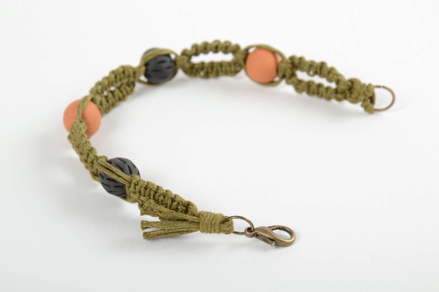Handmade bracelet beaded bracelet unusual jewelry beaded accessory gift ideas photo 4