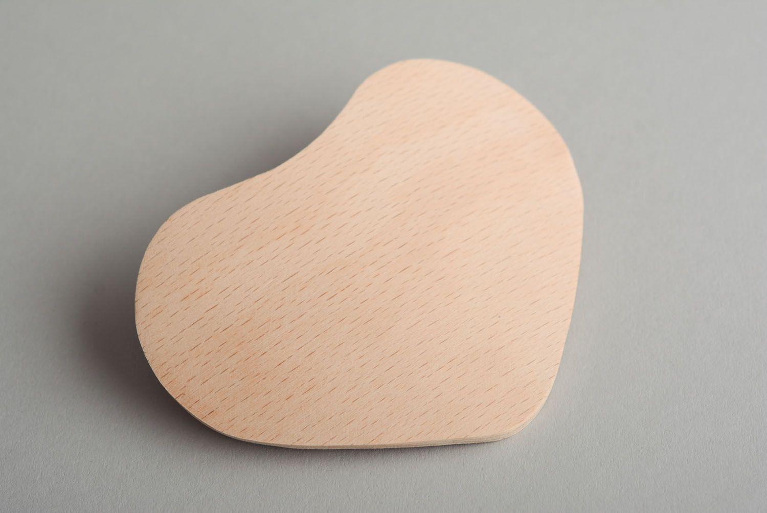 Wooden blank hair clip Heart photo 3