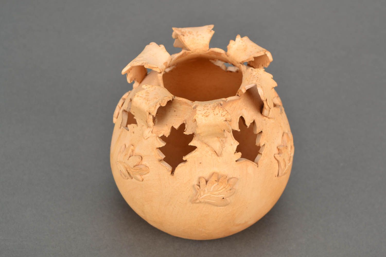 Керамическая ваза декоративная Листья фото 3