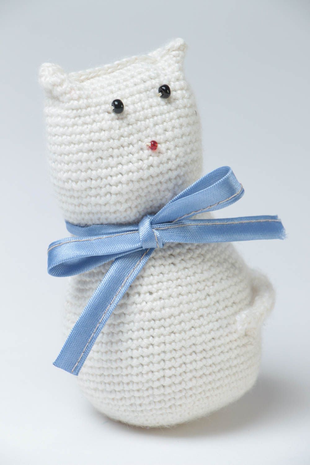 Hand-crocheted cat toy handmade soft toy stuffed toys for children home decor photo 2