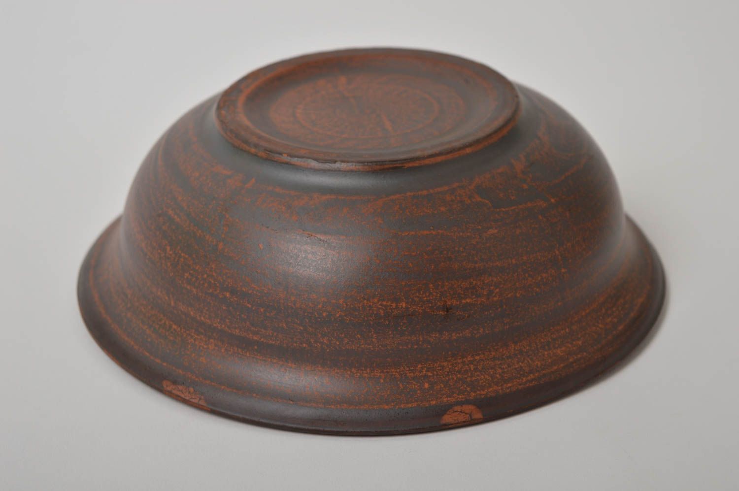 Bol céramique fait main Accessoire cuisine Vaisselle design écologique marron  photo 4