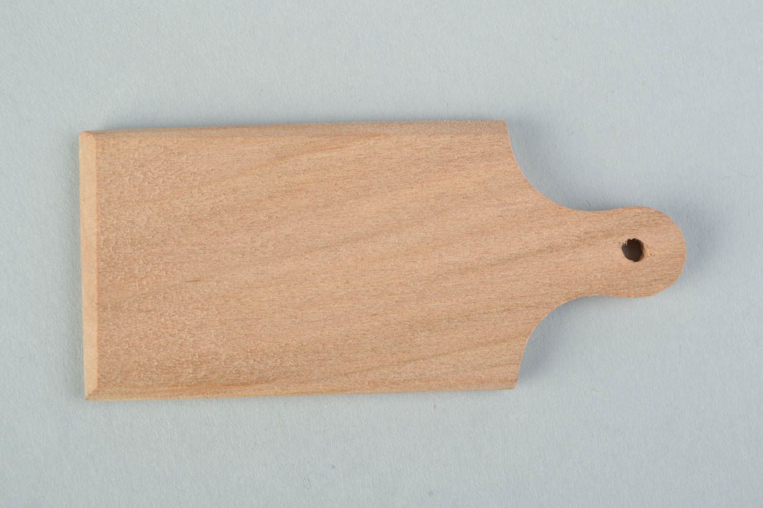 Planche à découper pour poupée en bois faite main serviettage pratique photo 3